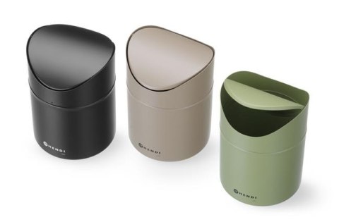 Śmietniczka Stołowa 1,2L Czarna ⌀120x165 Stal Nierdzewna Hendi 440773