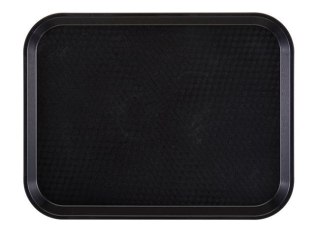 Średnia taca do fast foodu czarna polipropylenowa 30x41 cm Cambro 1216FF110