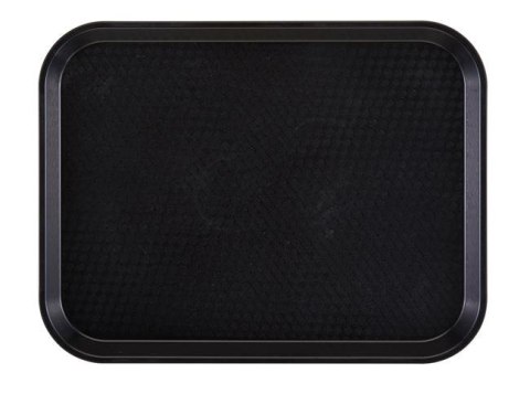 Średnia taca do fast foodu czarna polipropylenowa 30x41 cm Cambro 1216FF110