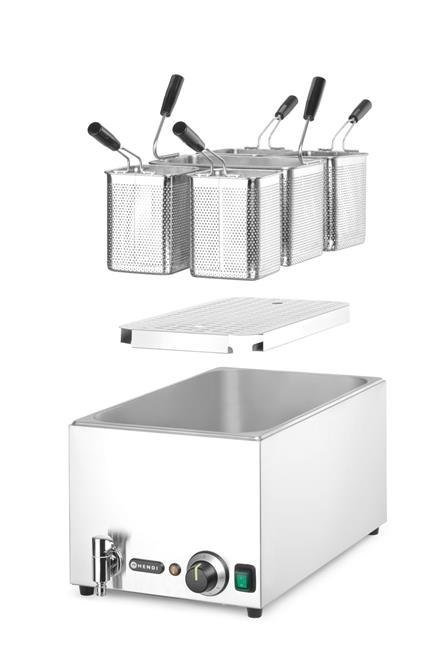 Urządzenie Do Gotowania Makaronu 25l 3500W 230V 601x326x279 mm Hendi 240496