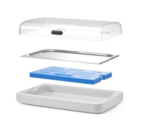 Witryna Chłodząca UNIQ GN1/1 Biała Hendi Chłodzenie Bufetu 871911