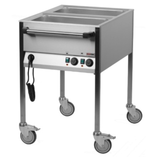 Bemar Elektryczny Jezdny 2x GN 1/1 Panel Krótki Bok Redfox 00006068