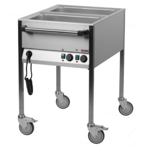 Bemar Elektryczny Jezdny 2x GN 1/1 Panel Krótki Bok Redfox 00006068