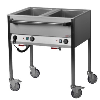 Bemar Elektryczny Jezdny 2x GN 1/1 Panel Długi Bok Redfox 00007331