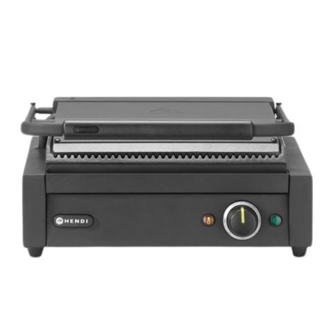 Grill Kontaktowy Elektryczny 230V 2200W 43x37,5 cm Czarny Hendi 263617