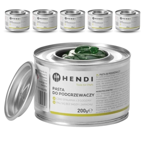Pasta do Podgrzewaczy Horeca Puszka 6 Sztuk 200g Hendi 194357