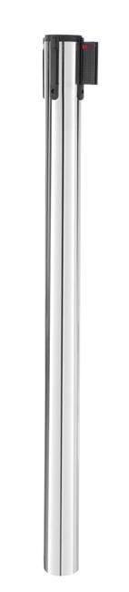 Słupek odgradzający z taśmą srebrny bez podstawy ø64x935 mm Hendi 810422