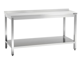 Stół Przyścienny z Półką Nierdzewny 1600x600x850mm Bartscher 308166