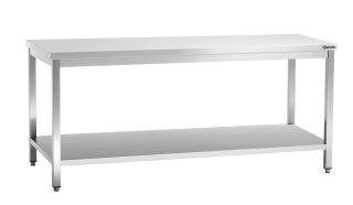 Stół Centralny z Półką Nierdzewny 2000x600x850mm Bartscher 307206