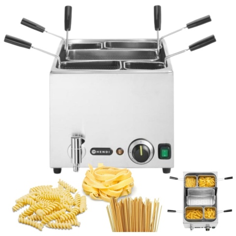 Urządzenie Do Gotowania Makaronu 25l 3500W 230V 601x326x279 mm Hendi 240496