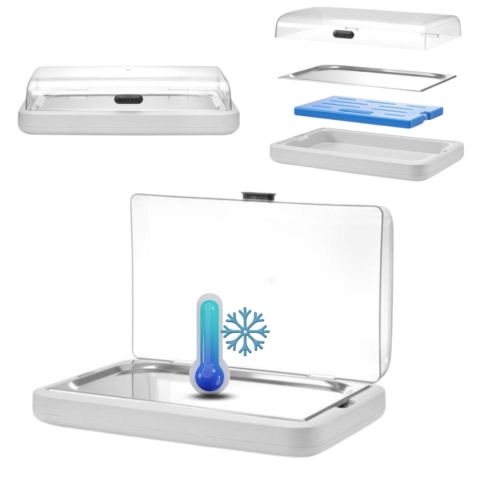 Witryna Chłodząca UNIQ GN1/1 Biała Hendi Chłodzenie Bufetu 871911