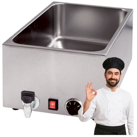 Bemar Elektryczny Gastronomiczny Głęboki z Kranem Stalgast 741205