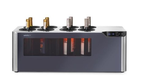 Chłodziarka Do Wina Dwustrefowa Cellar Arktic Czarna 800x350x293 mm Hendi 237380