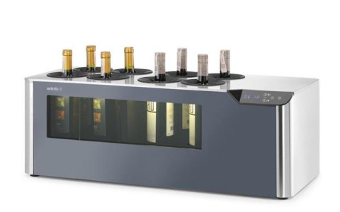 Chłodziarka Do Wina Dwustrefowa Cellar Arktic Czarna 800x350x293 mm Hendi 237380