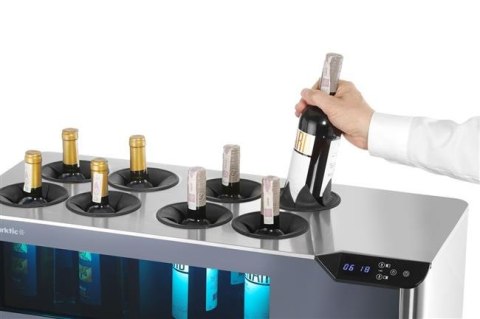 Chłodziarka Do Wina Dwustrefowa Cellar Arktic Czarna 800x350x293 mm Hendi 237380