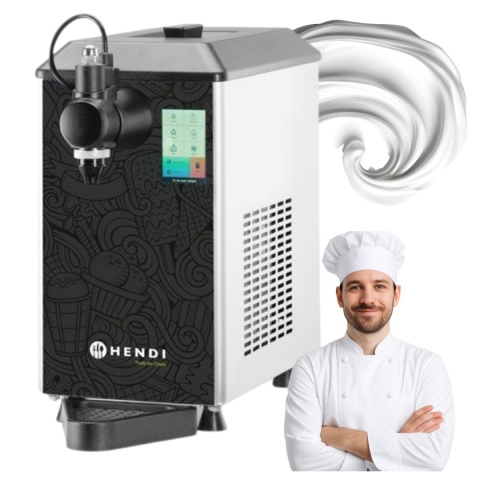 Maszyna do Bitej Śmietany Automatyczna 1,7l Stal Nierdzewna Hendi 290965