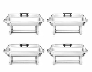 Podgrzewacz Na Pastę GN 1/1 7,5l Zestaw 4 Szt. Hendi 238837-1