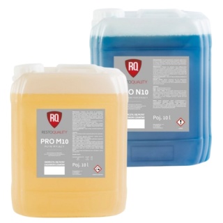 Zestaw Płynów do Zmywarki Gastronomicznej Myjący 10L Nabłyszczający 10L RQ