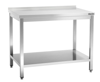 Stół Przyścienny z Półką Nierdzewny 1100x700x850mm Bartscher 308117