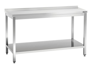 Stół Przyścienny z Półką Nierdzewny 1600x700x850mm Bartscher 308167