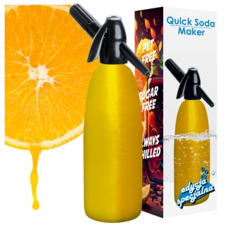 Syfon Do Wody Sodowej Gazowanej 1L Złoty SA-01L Domowy Stylowy Saturator