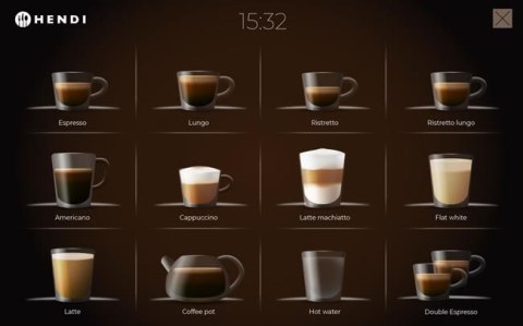 Automatyczny Ekspres do Kawy ze Zbiornikiem 6l i Przyłączem Wody Hendi 209950