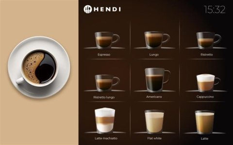 Automatyczny Ekspres do Kawy ze Zbiornikiem 6l i Przyłączem Wody Hendi 209950