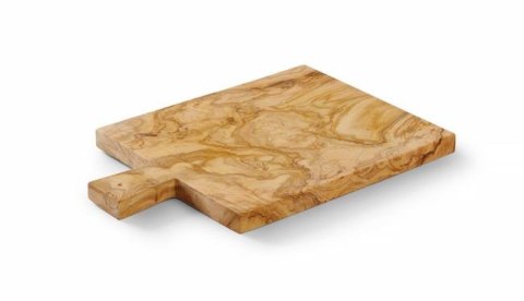 Deska do serwowania z drewna oliwnego 340x230x22 mm prostokąt Hendi 505427