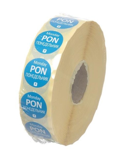 Etykiety Food Safety Jednorazowe Poniedziałek 2000 szt. Hendi 850008