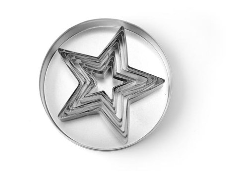 Formy do wycinania - zestaw gwiazda 9 szt. (H)30 mm Hendi 673768