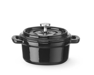 Garnek Żeliwny Emaliowany 0,27L Czarny 130x100x48 mm Hendi 626894