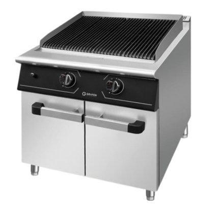Grill Gazowy z Lawą Wulkaniczną 14,4 kW 700x700x850 mm Grafen Perfecta GRLG2C