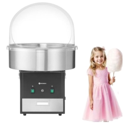 Maszyna Do Waty Cukrowej Czarna z Kopułą na Festyn Profesjonalna Hendi 282816