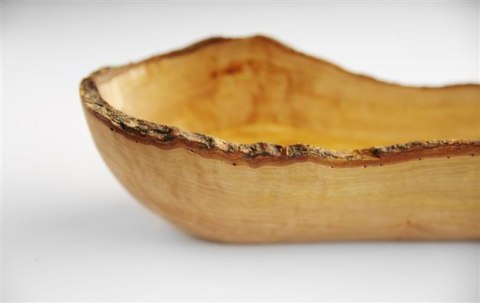 Miska podłużna z drewna oliwnego 400x90x80 mm Hendi 505359