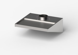 Okap skręcany niski 1010x1000x400 Gredil Stalgast 619110