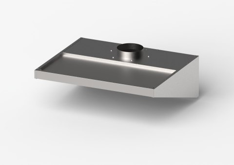 Okap skręcany niski 1210x1000x400 Gredil Stalgast 619112