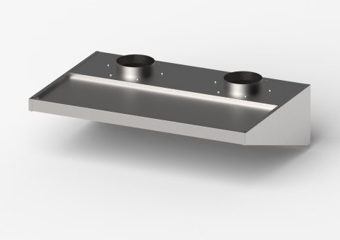 Okap skręcany niski 1510x1000x400 Gredil Stalgast 619115