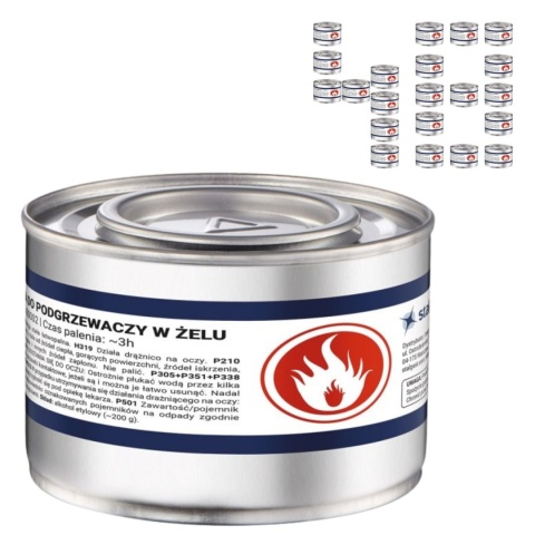 Paliwo Pasta Do Podgrzewaczy W Żelu Karton 48x200g Puszek Stalgast 430048