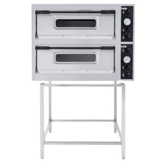 Piec Do Pizzy Prismafood Basic XL44 2-Komorowy 400V 12kW z Podstawą