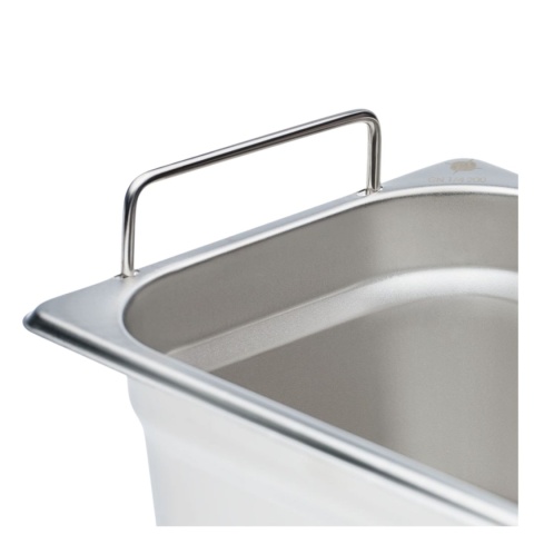 Pojemnik Stalowy GN1/6 100 Z Uchwytami Basic Nierdzewny Stalgast 136106