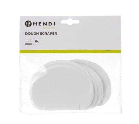 Skrobka do ciasta półokrągła 6 sztuk 104x74 Hendi 554142