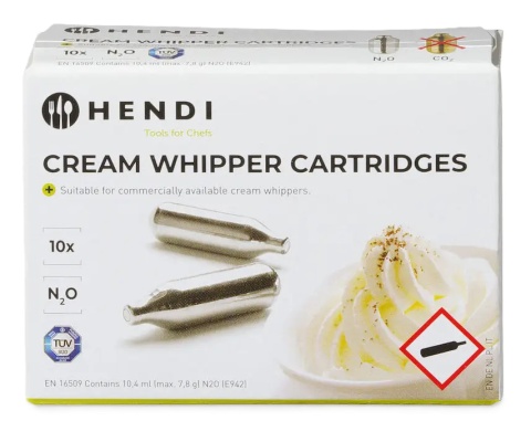 Naboje do bitej śmietany Hendi 10 sztuk
