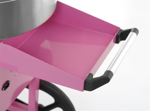 Urządzenie Do Waty Cukrowej Z Wózkiem 1130W Pastelowy Różowy Hendi 282809