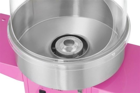 Urządzenie Do Waty Cukrowej Z Wózkiem 1130W Pastelowy Różowy Hendi 282809