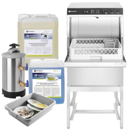 Zmywarka Gastronomiczna z Pompą i Podstawą KOMPLETNA Hendi 237366 (Zestaw XL)