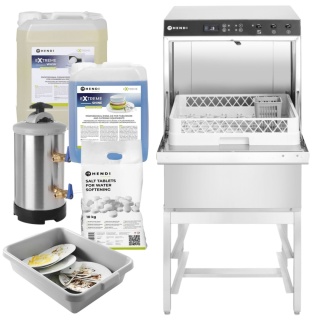 Zmywarka Gastronomiczna z Pompą i Podstawą KOMPLETNA Hendi 237366 (Zestaw XXL)