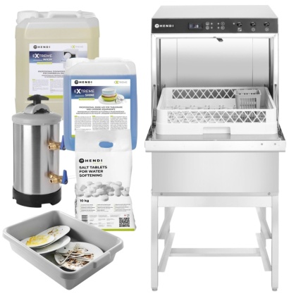 Zmywarka Gastronomiczna z Pompą i Podstawą KOMPLETNA Hendi 237366 (Zestaw XXL)