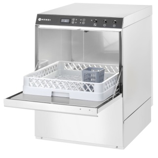 Zmywarka do Naczyń Gastronomiczna z Pompą Spustową i Dozownikami 230/400V Hendi 237366