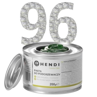 96x Pasta Do Podgrzewacza Paliwo w Puszce 200g Hendi 19454696