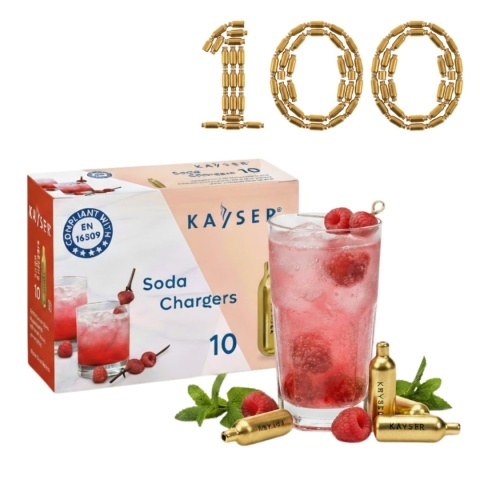Naboje CO2 do Syfonu do Wody Sodowej 100 Sztuk Kayser